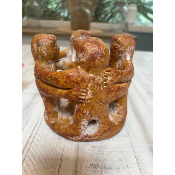 Unique Vintage Other - Vintage Mexico Aztec circle‎ of life candle holder.